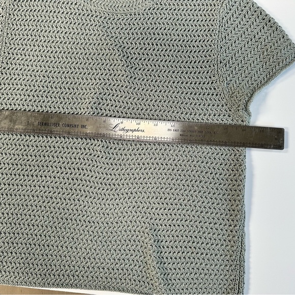 Vince Crochet knit t-shirt top Sage Size S Small Great Condition - Picture 3 of 7